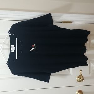 3/$12 R&B Collections black shirt sz 3X (runs small)